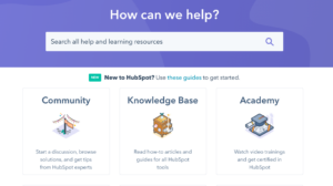 HubSpot Help Center 